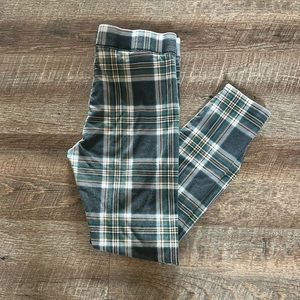 Plaid American eagle leggings size medium